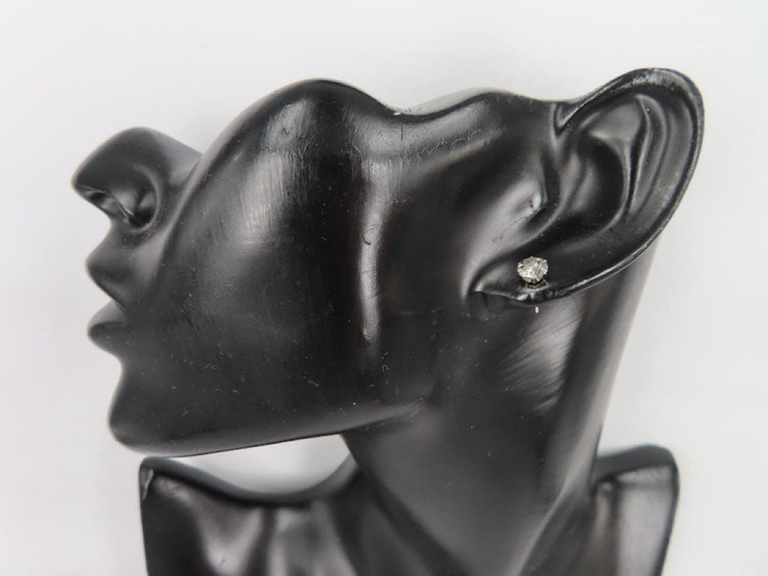 罪*K様 本物保証！Pt900 天然ダイヤモンド 0.6ct 片耳ピアス　プラチ