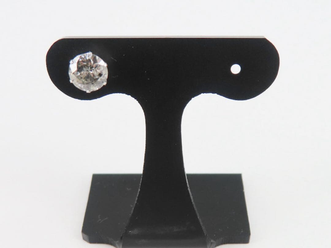 罪*K様 本物保証！Pt900 天然ダイヤモンド 0.6ct 片耳ピアス　プラチ