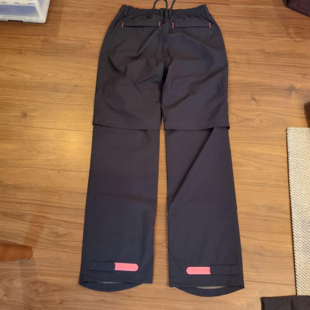 【美品】アディダスゴルフ レディース レインウェア セット ピンクチェック L