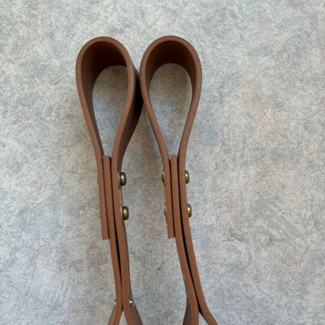 バス車両部品 吊り革 丸型 クリーム ブラウン グレー 希少 非売品