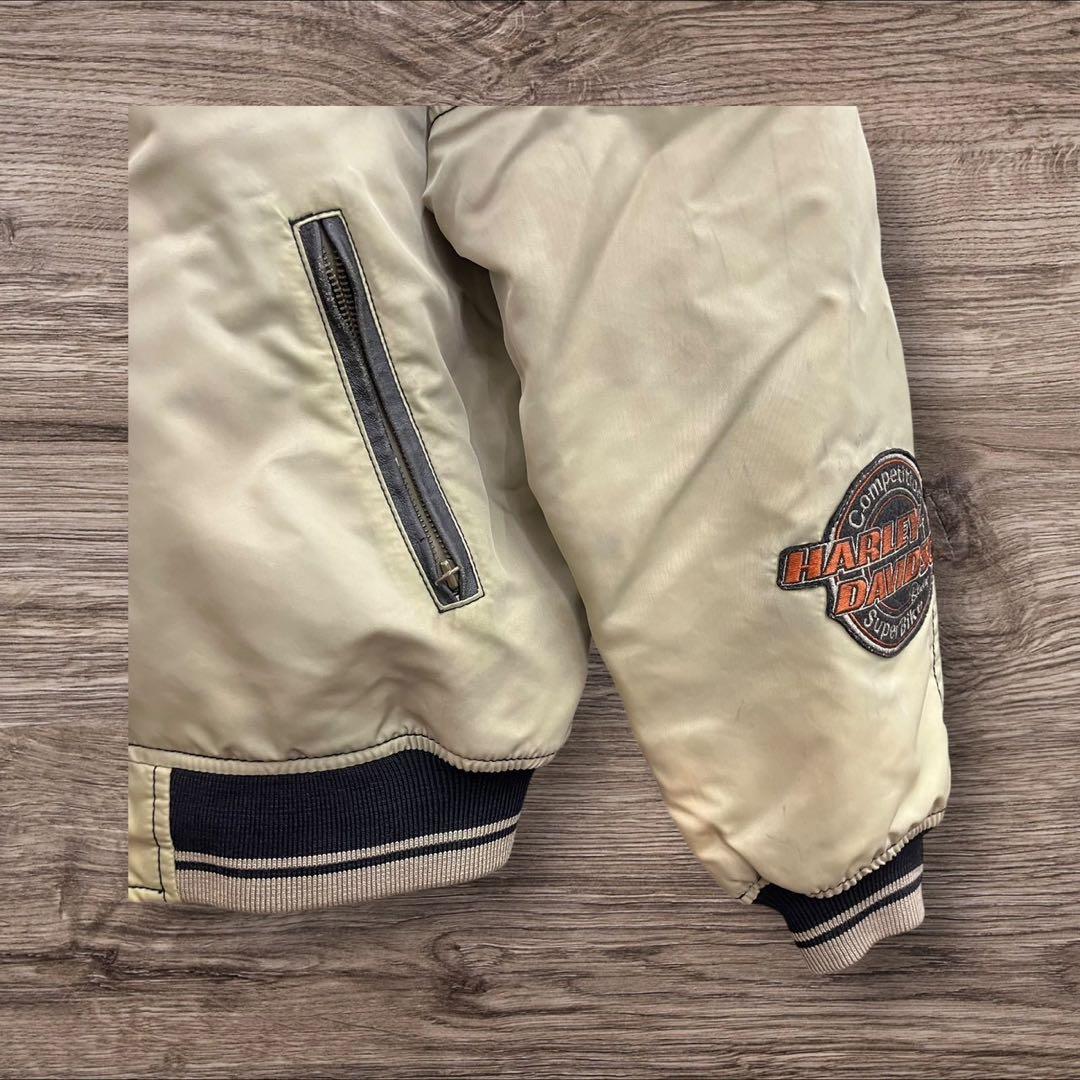 26B5 美品 L ハーレーダビッドソン スタジャン 刺繍