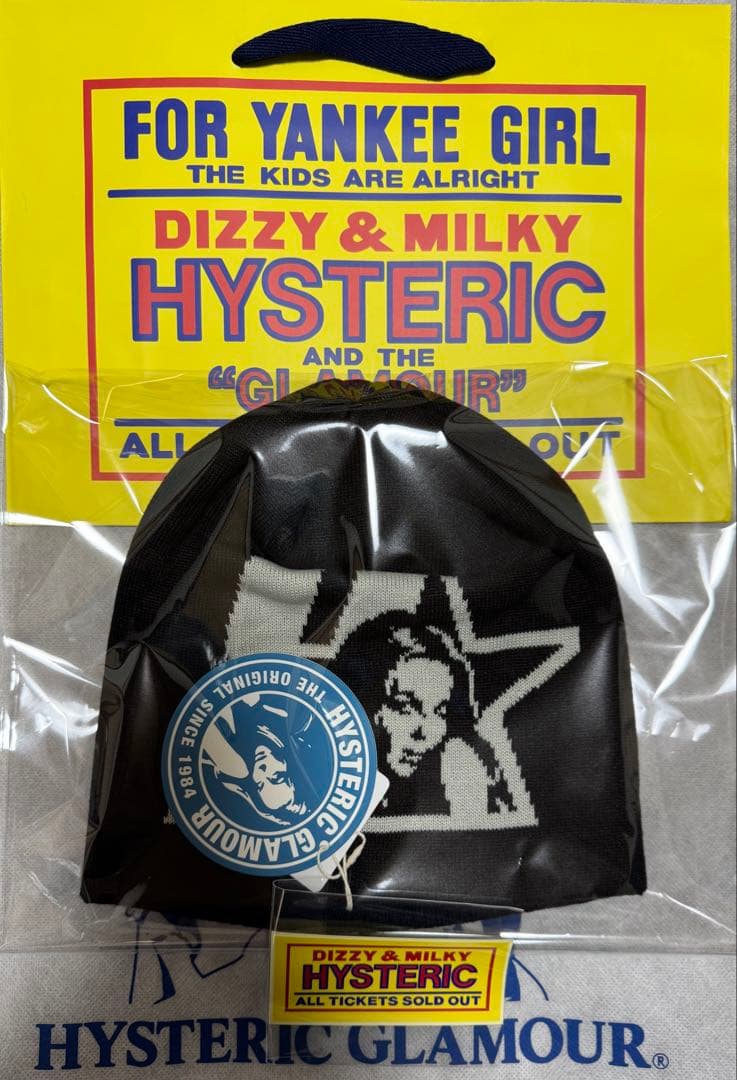 新品 大人気！ヒステリックグラマー ビーニー【STAR WOMAN】黒 - メルカリ