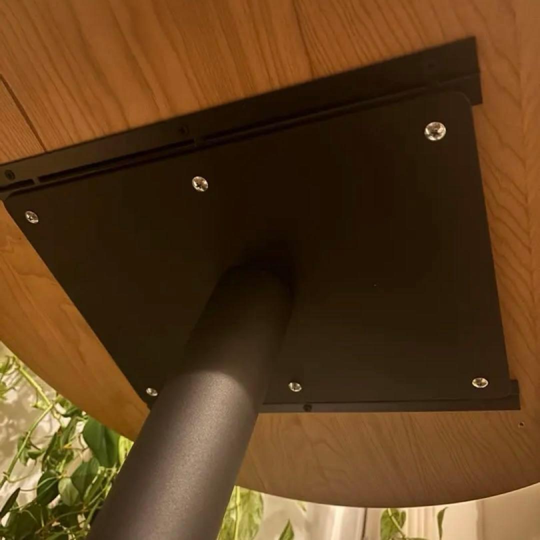 【たのメル便】天然木　カフェテーブル　丸　直径63cm 高さ72cm 2人がけ