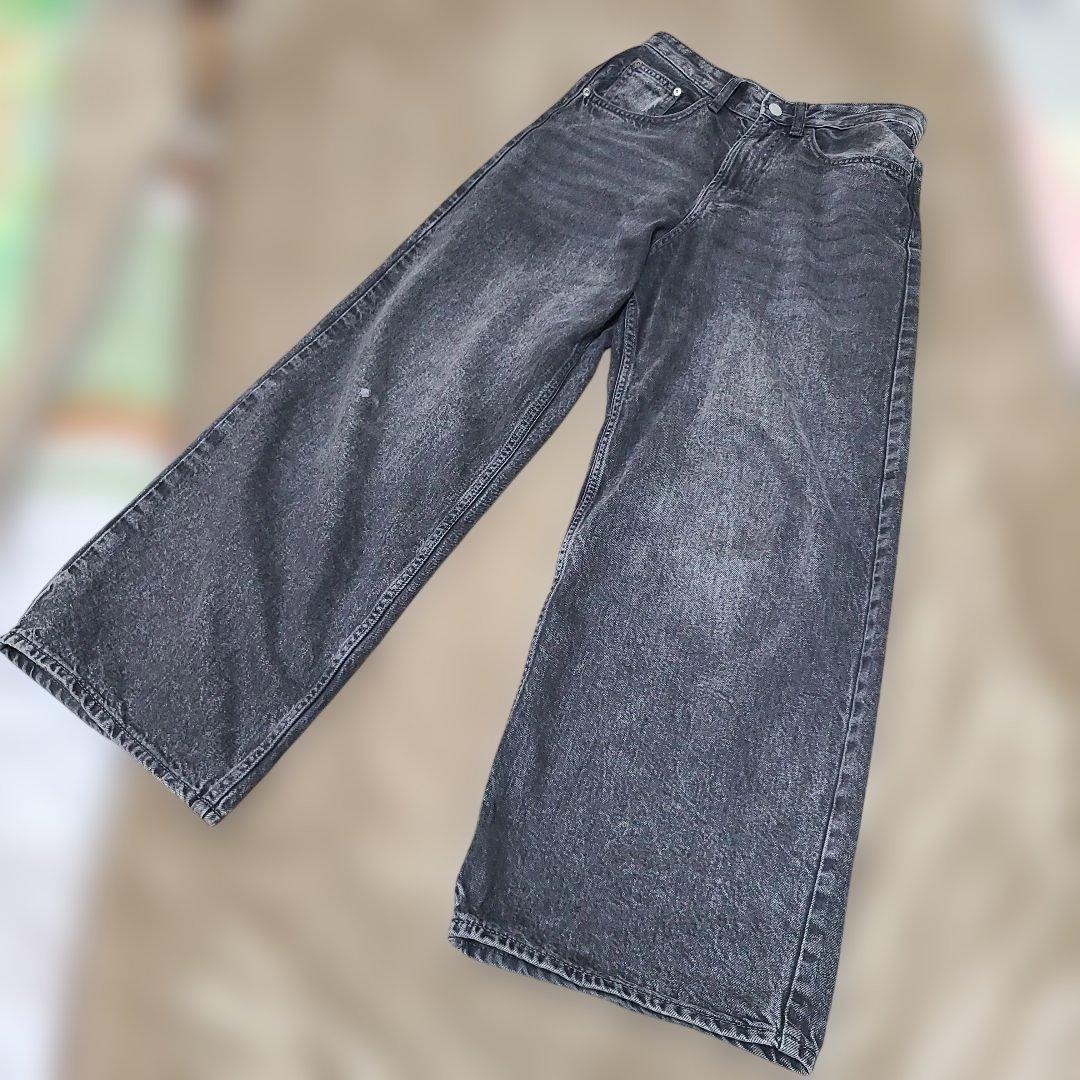 y*0様 ✨️超お洒落✨️ ZARA デニム セットアップ 短丈 フレア オーバ