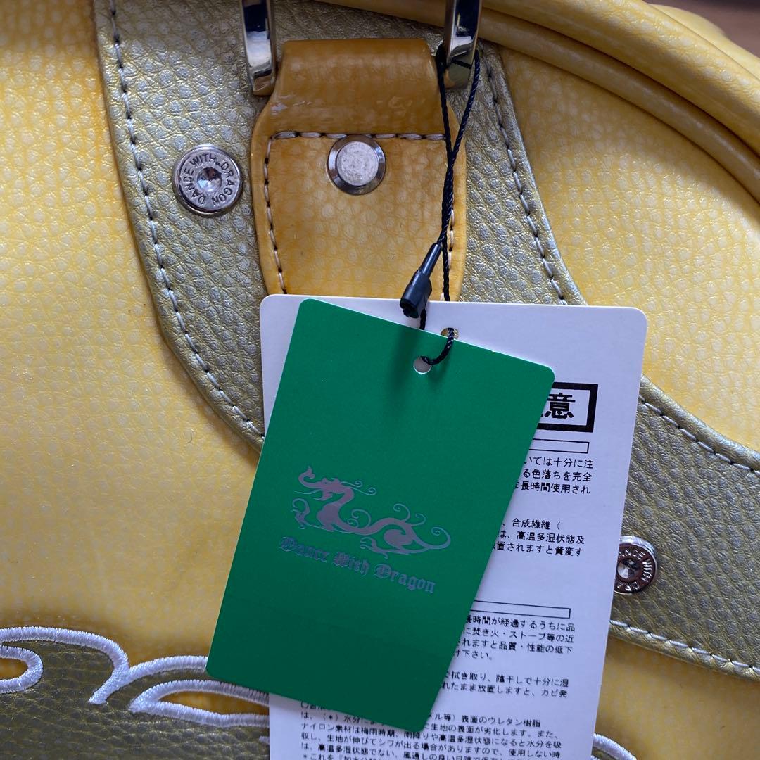 Dance With Dragon ゴルフボストンバッグ イエロー新品未使用