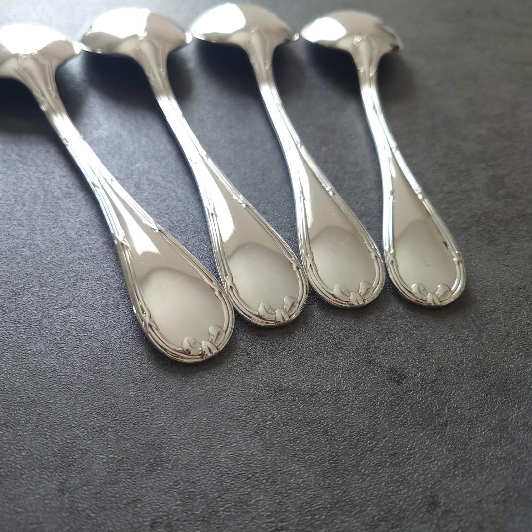 美品 クリストフル リュバン コンソメスプーン 4点