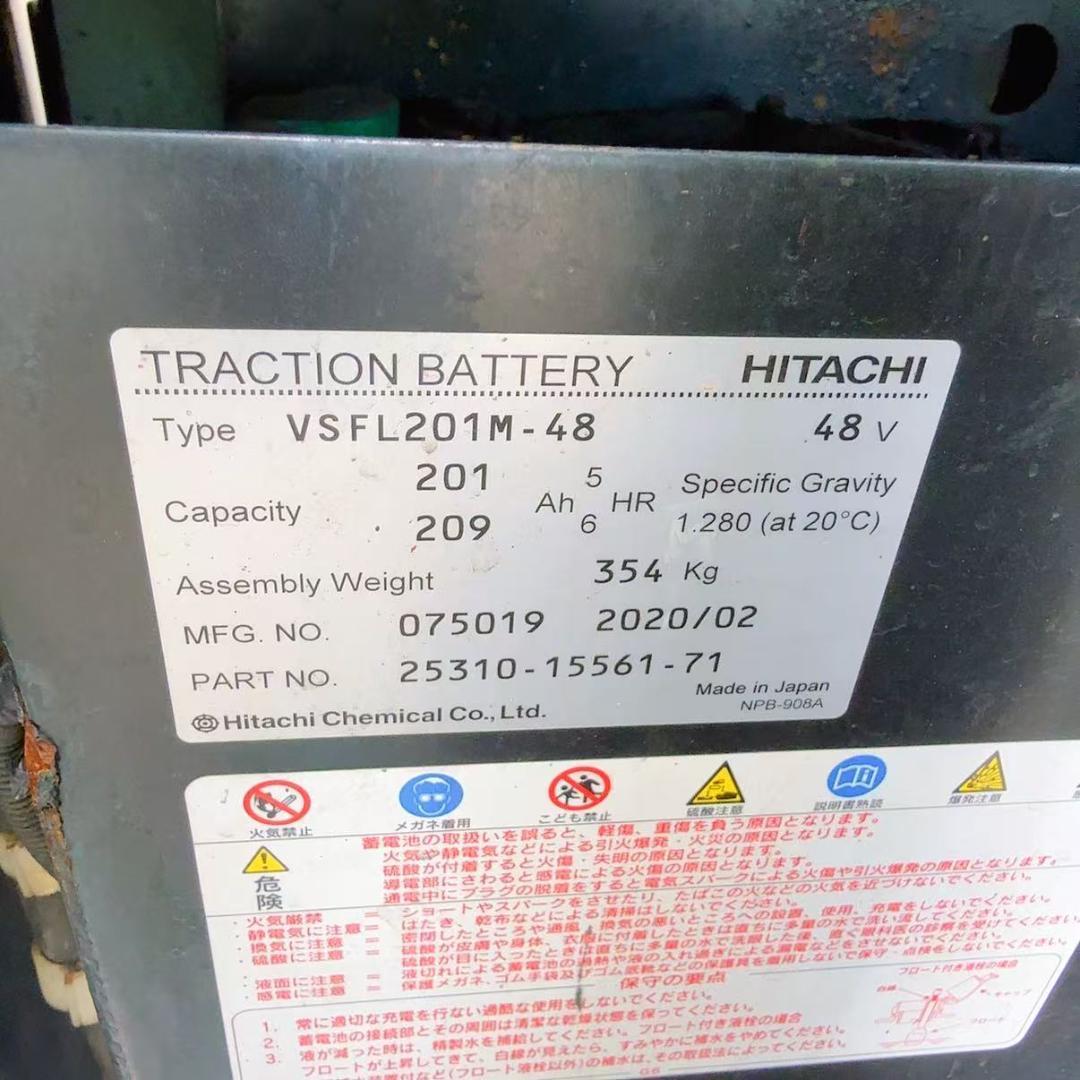 トヨタ バッテリー フオークリフト8FBR13　2020年15895h(A241