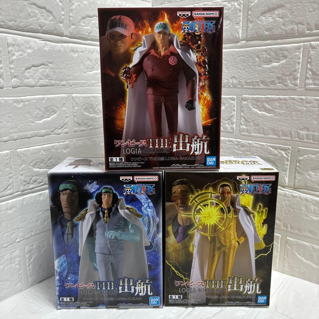 3個セット】ONE PIECE THE出航 海軍三大将 フィギュアセット - メルカリ