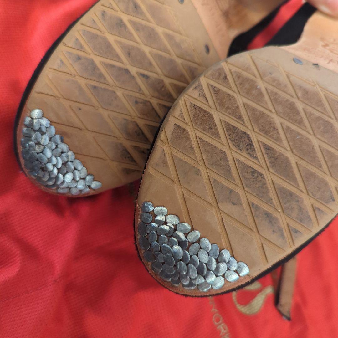 フラメンコシューズ メンケスセミプロ 黒スエード36.0 menkes サイズ6