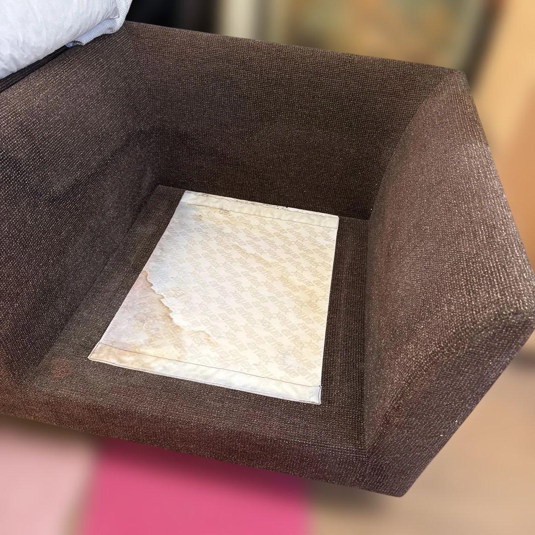 arflexブラウン 1人掛けソファ マットレス付き