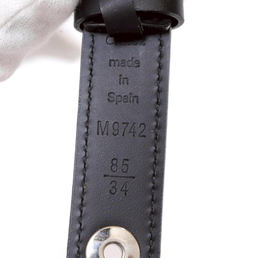 美品 LV レディースベルト 85cm 幅2cm ヒンジ仕様 細身 黒 513 - メルカリ