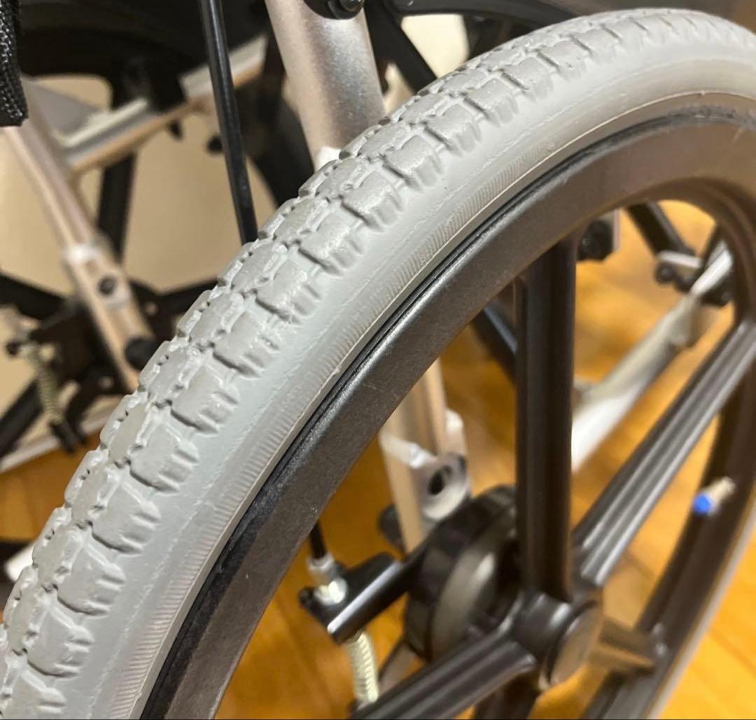 マツナガ NEXT CURE 折りたたみ介助用車椅子 青