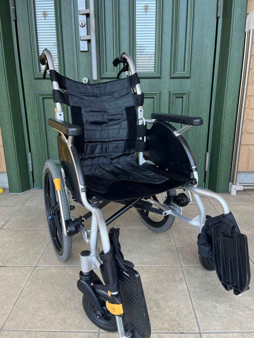 マツナガ NEXT CURE 折りたたみ介助用車椅子 青