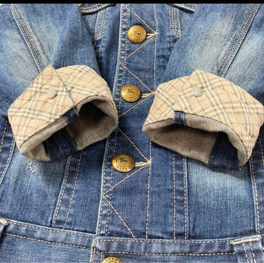 BURBERRY デニムワンピース ホースロゴ刺繍 38 - メルカリ