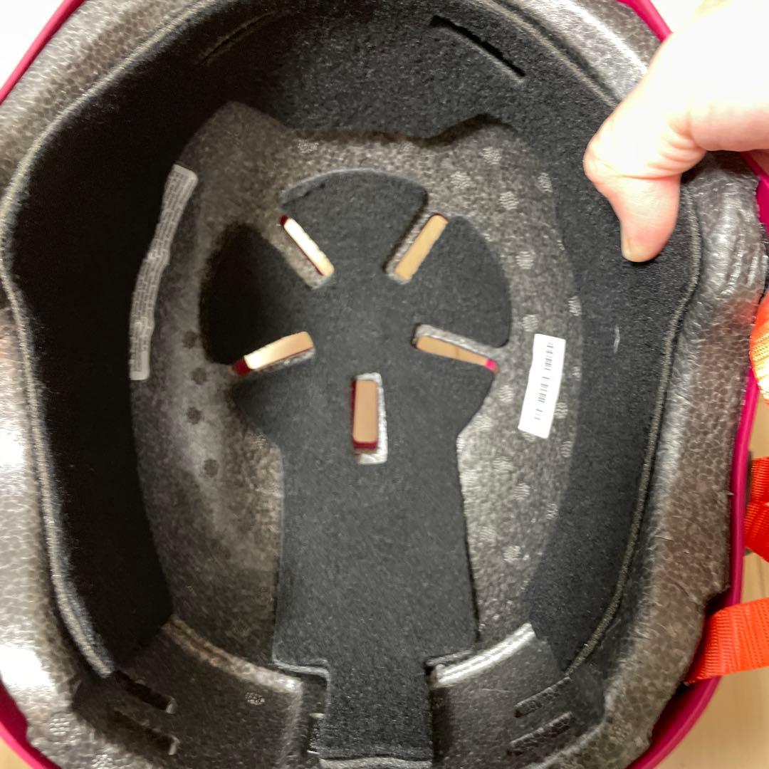 anon. マルーン 花柄 ヘルメット GRETA