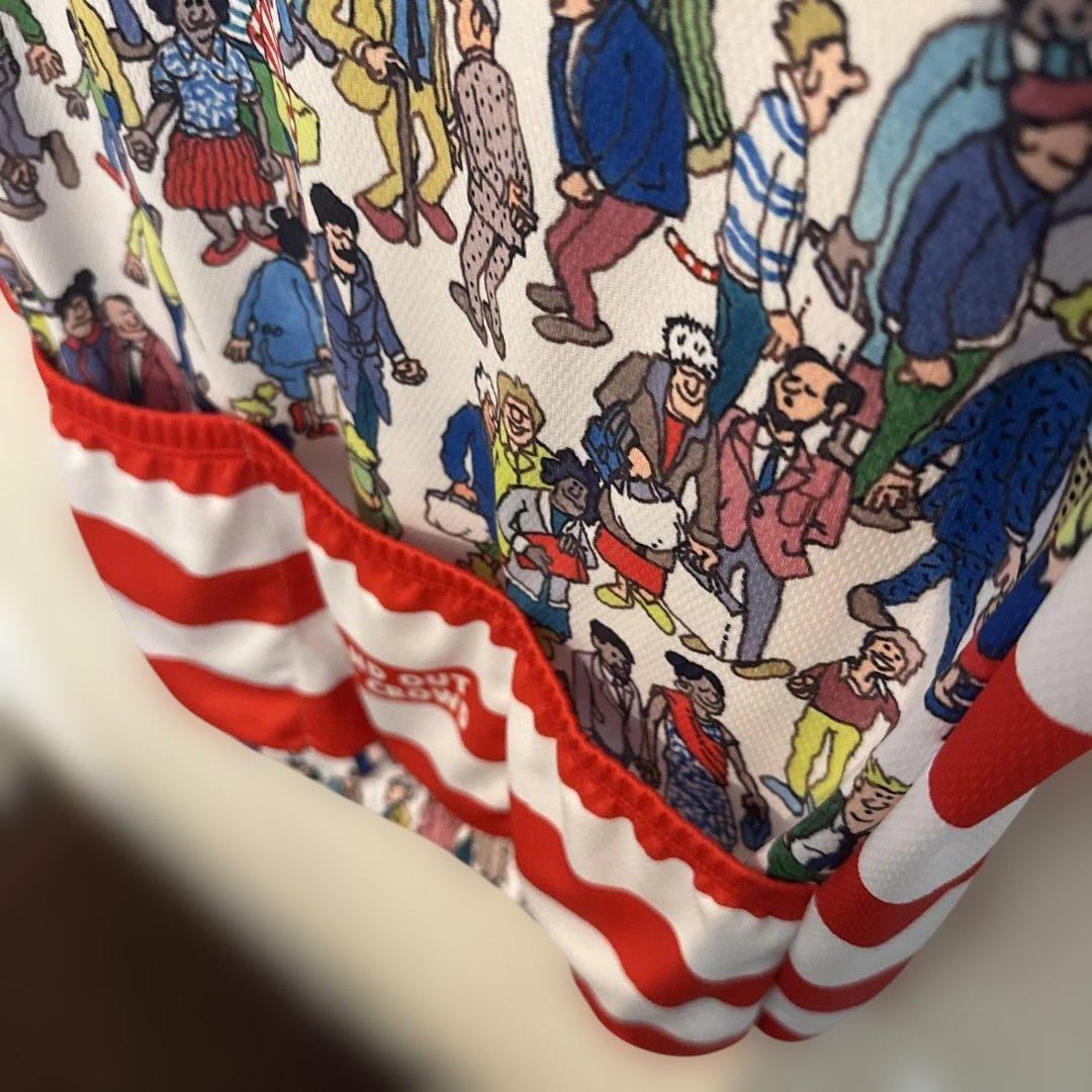 【新品・定価: 14,850円】サイクルジャージ ウォーリーを探せ Lサイズ