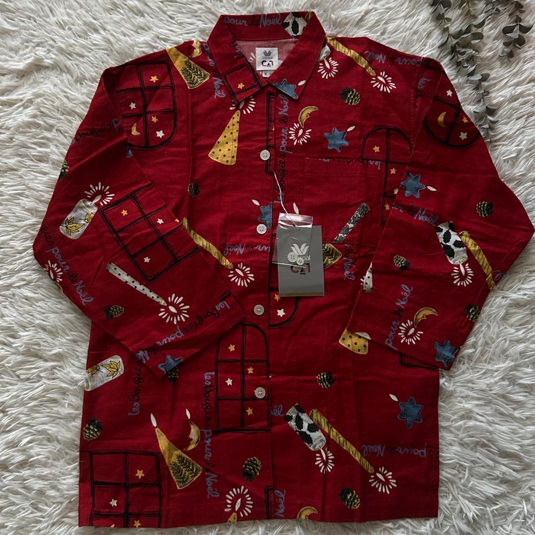 新品　タグ付き　Wacoal ワコール　パジャマ　セットアップ　クリスマス柄