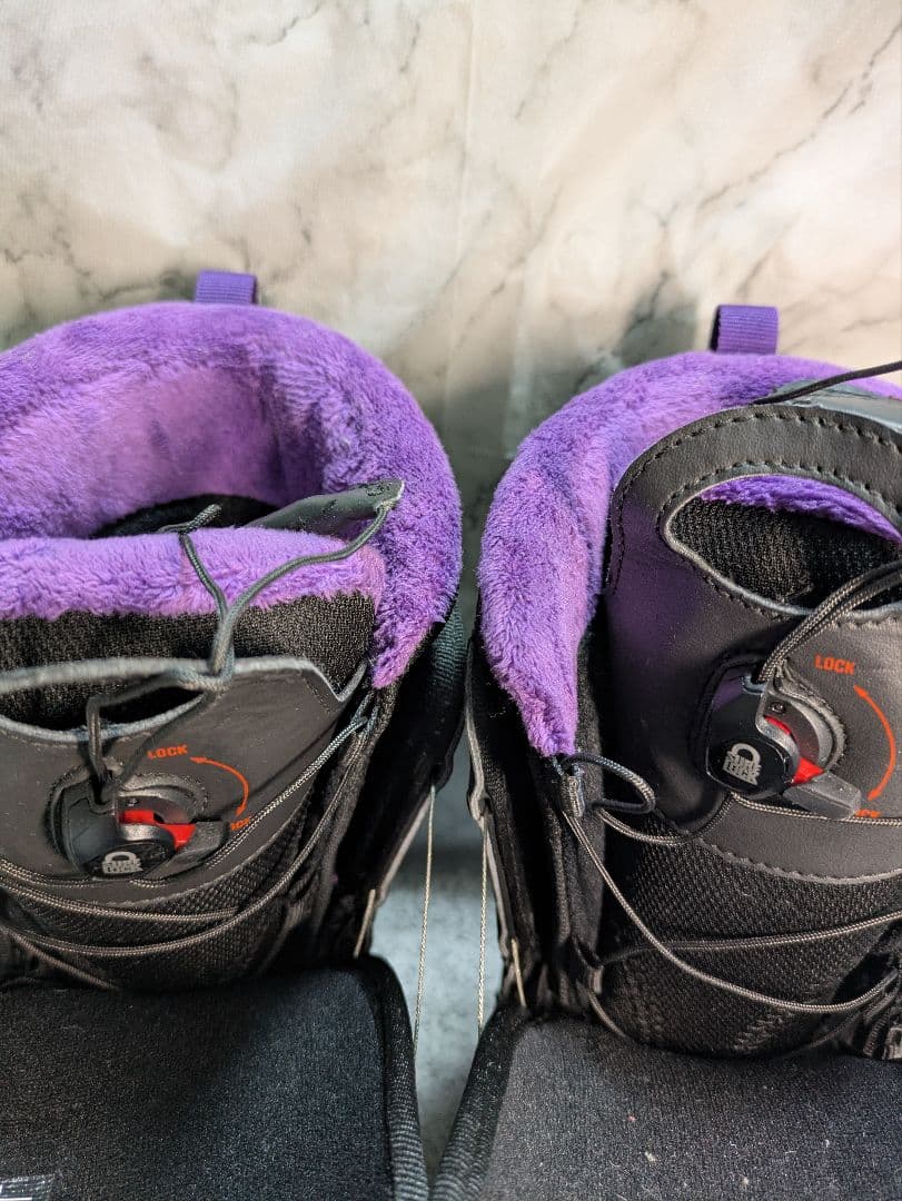 美品 サロモン スノーボード PEARL BOA ダイヤル式 25.0cm