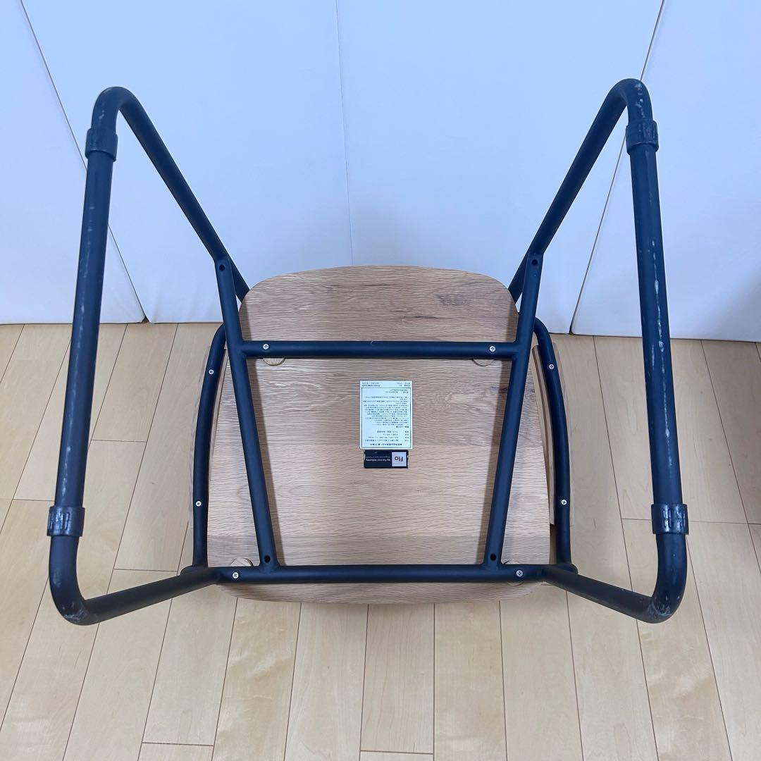 北欧　モリヨシ　Flo POKKYARMCHAR ナラ材　アーム付き　天然木希少