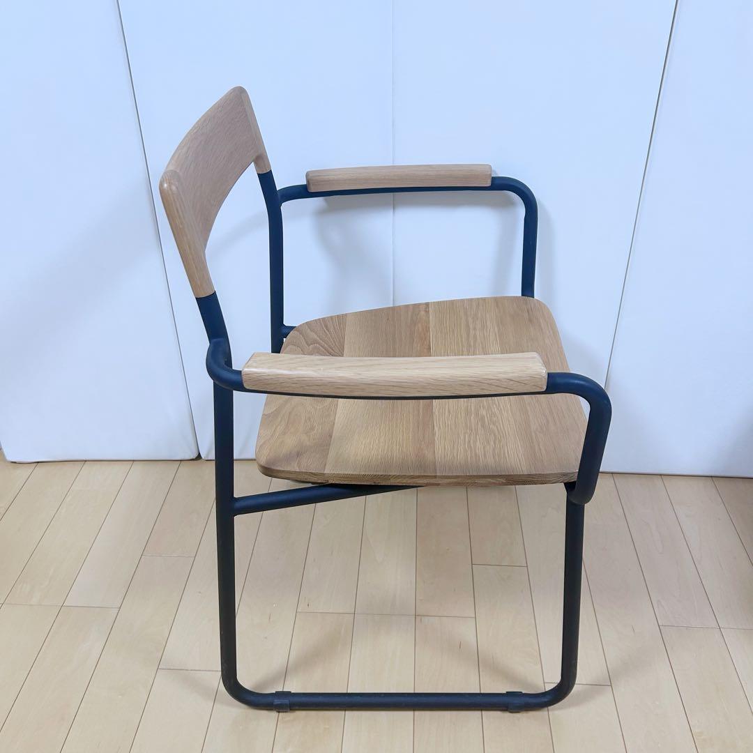 北欧　モリヨシ　Flo POKKYARMCHAR ナラ材　アーム付き　天然木希少