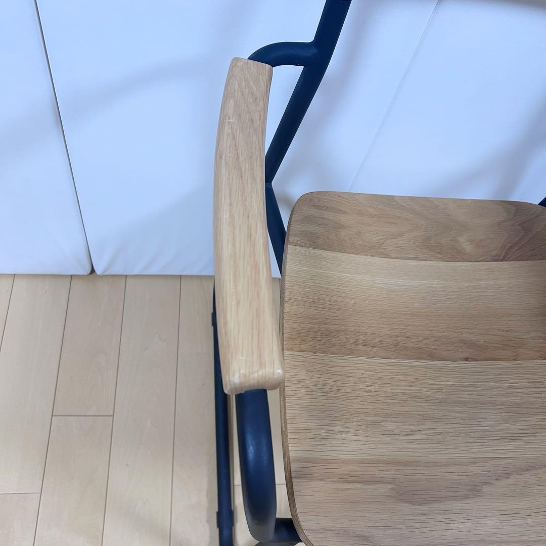 北欧　モリヨシ　Flo POKKYARMCHAR ナラ材　アーム付き　天然木希少