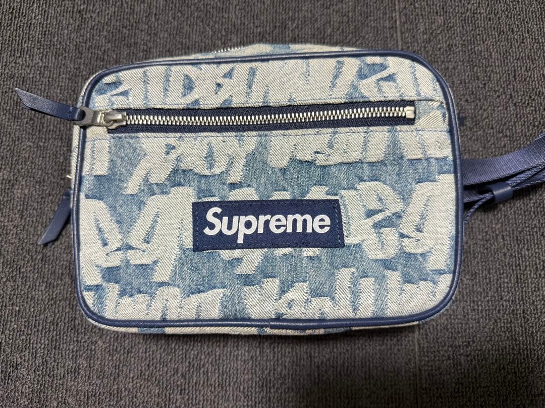 Supreme Fat Tip Jacquard Denim Waist Bag