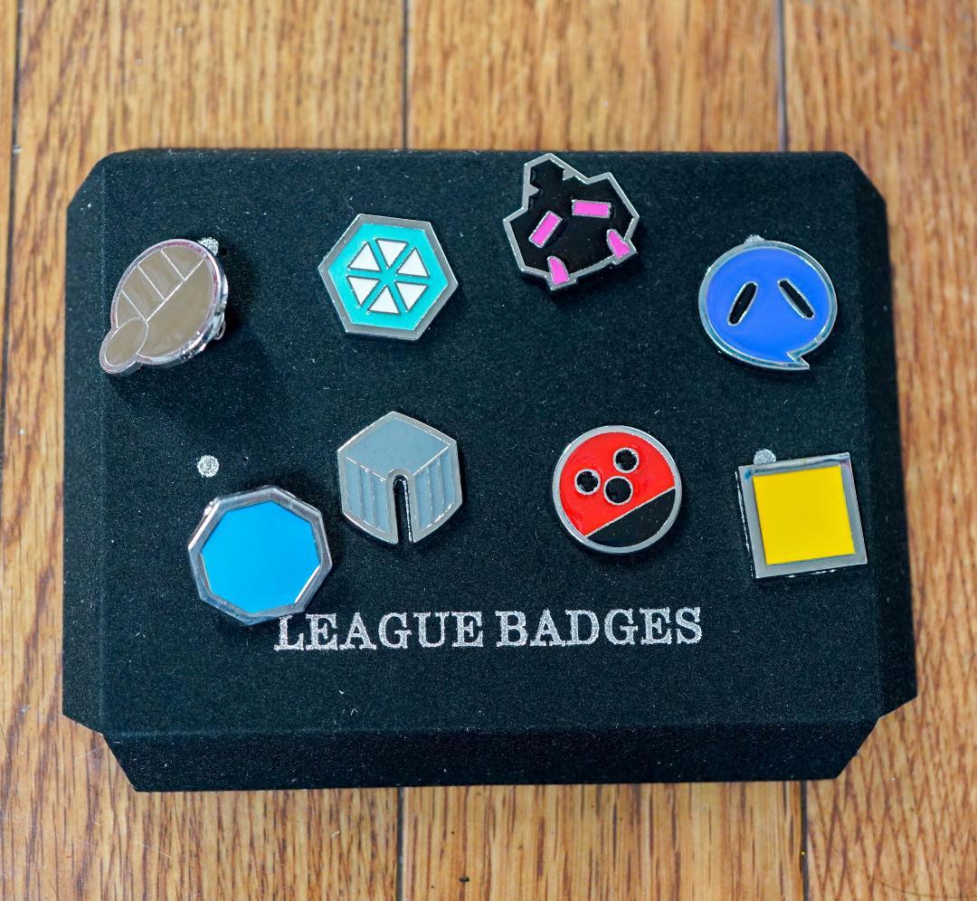 バッジ ジムリーダージョウト地方 ポケモン 8種セット リボン袋付【残