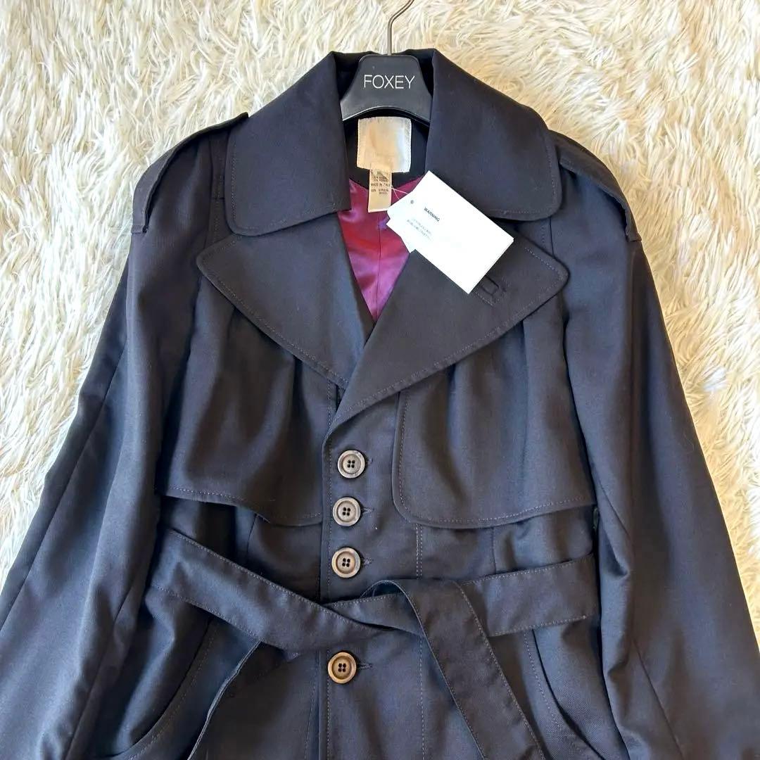 新品タグ付き　定価71000円　DIESELディーゼルトレンチコート　ベルト　黒