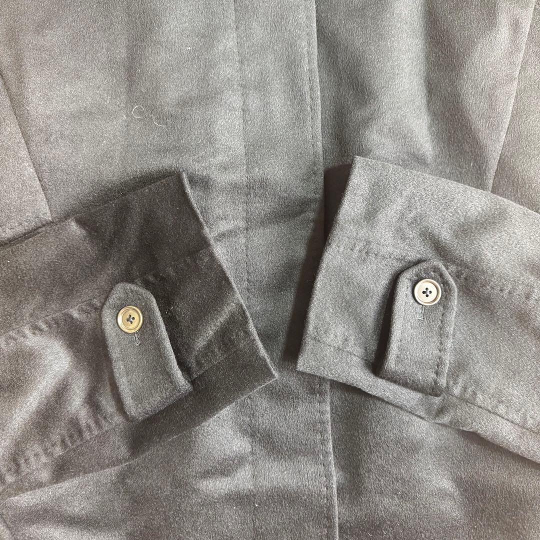 美品 メンズ カシミヤ100% ステンカラーコート LLサイズ（実質3L相当）