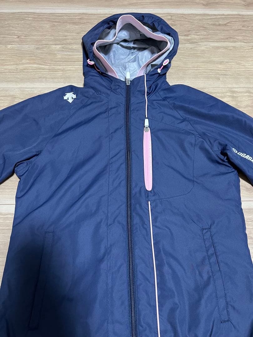 デサント オガサカスキー ウインドブレーカー セットアップ ネイビー　M