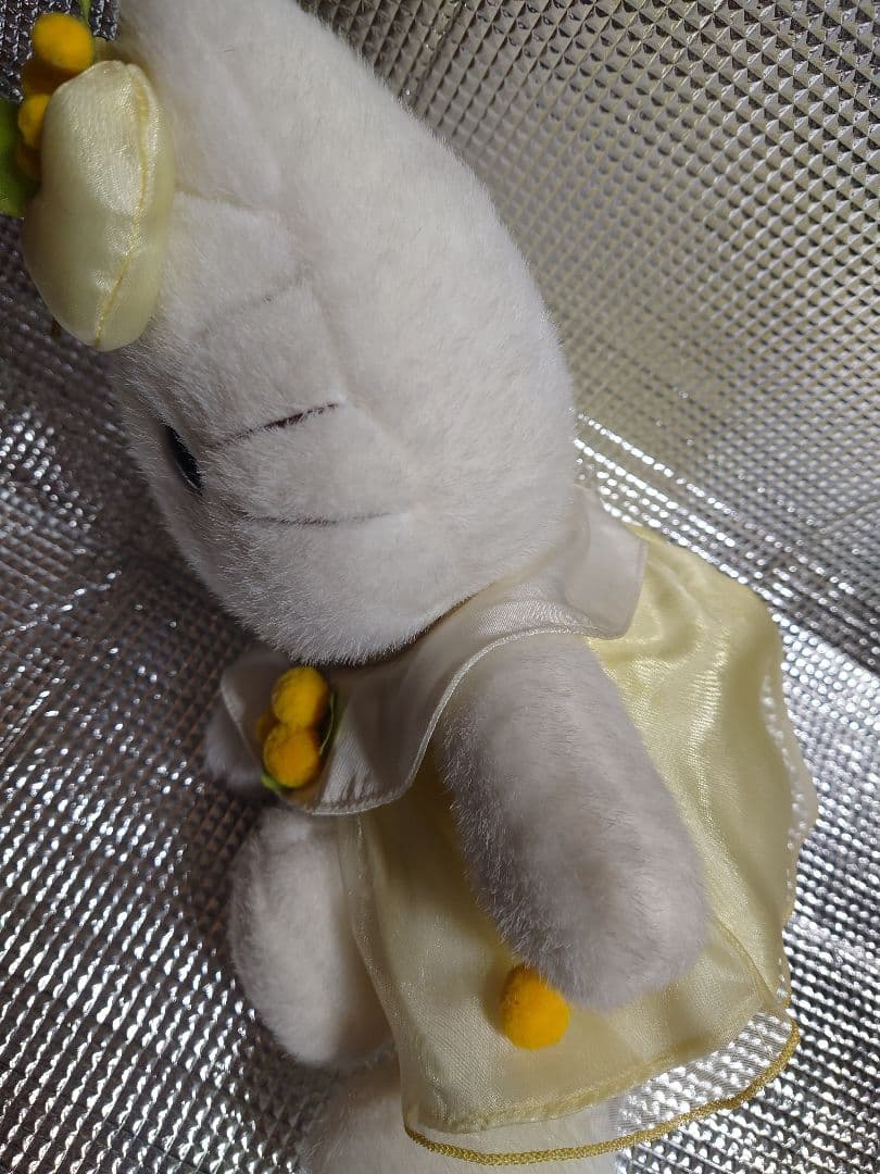 希少 平成レトロ 2000年 キティー ぬいぐるみ ドレス 花 Lサイズ
