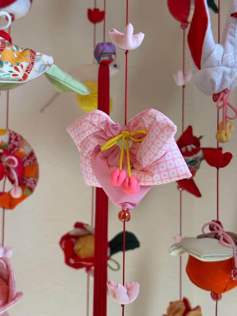 可愛いつるし雛No.174・ひな祭り・桃の節句・さげもん吊るし飾り・初節句飾り