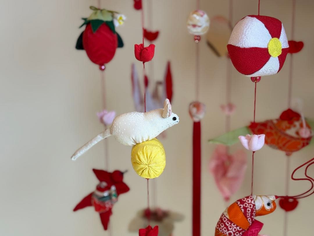 可愛いつるし雛No.174・ひな祭り・桃の節句・さげもん吊るし飾り・初節句飾り