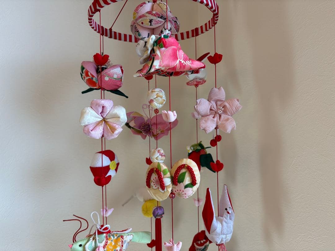 可愛いつるし雛No.174・ひな祭り・桃の節句・さげもん吊るし飾り・初節句飾り