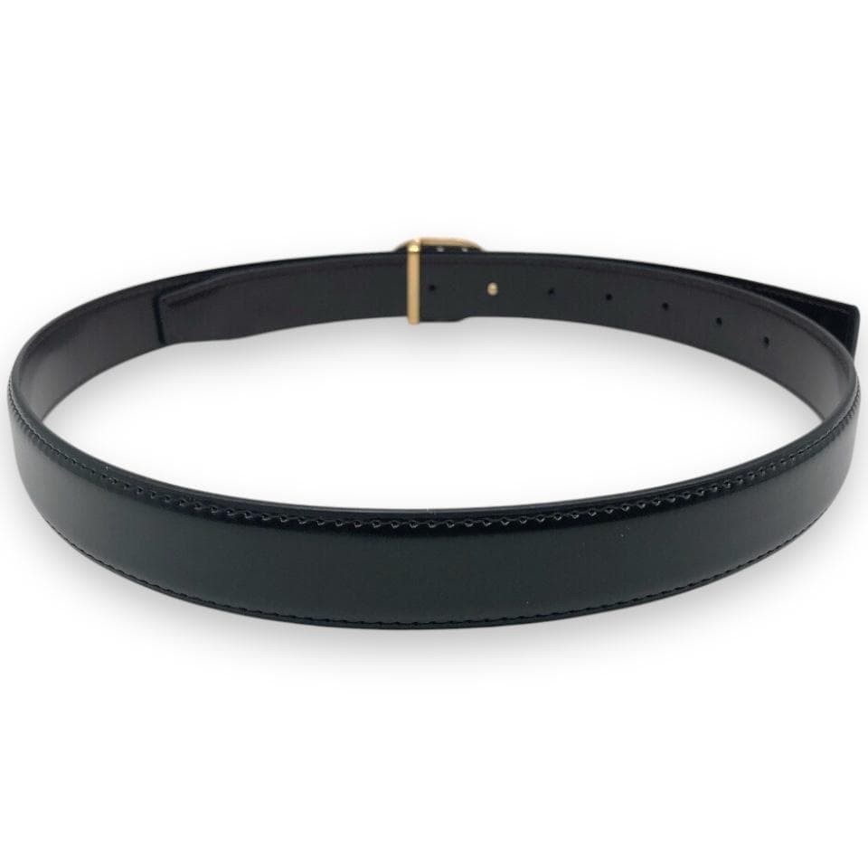 【美品】GUCCI グッチ インターロッキング ベルト ゴールド ブラック 23