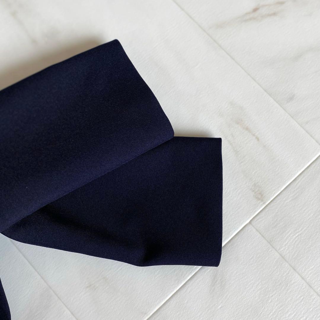 清楚 ネイビー×グレー＊120 入学 卒園⋈女の子 フォーマル アンサンブル