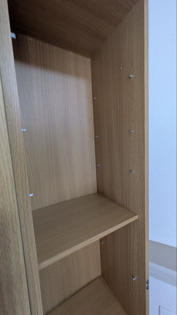 全身鏡付き木製収納ラック