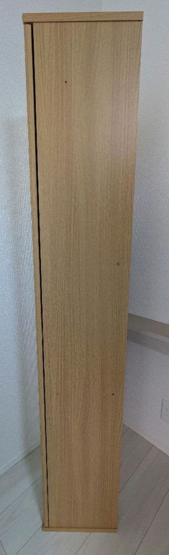 全身鏡付き木製収納ラック