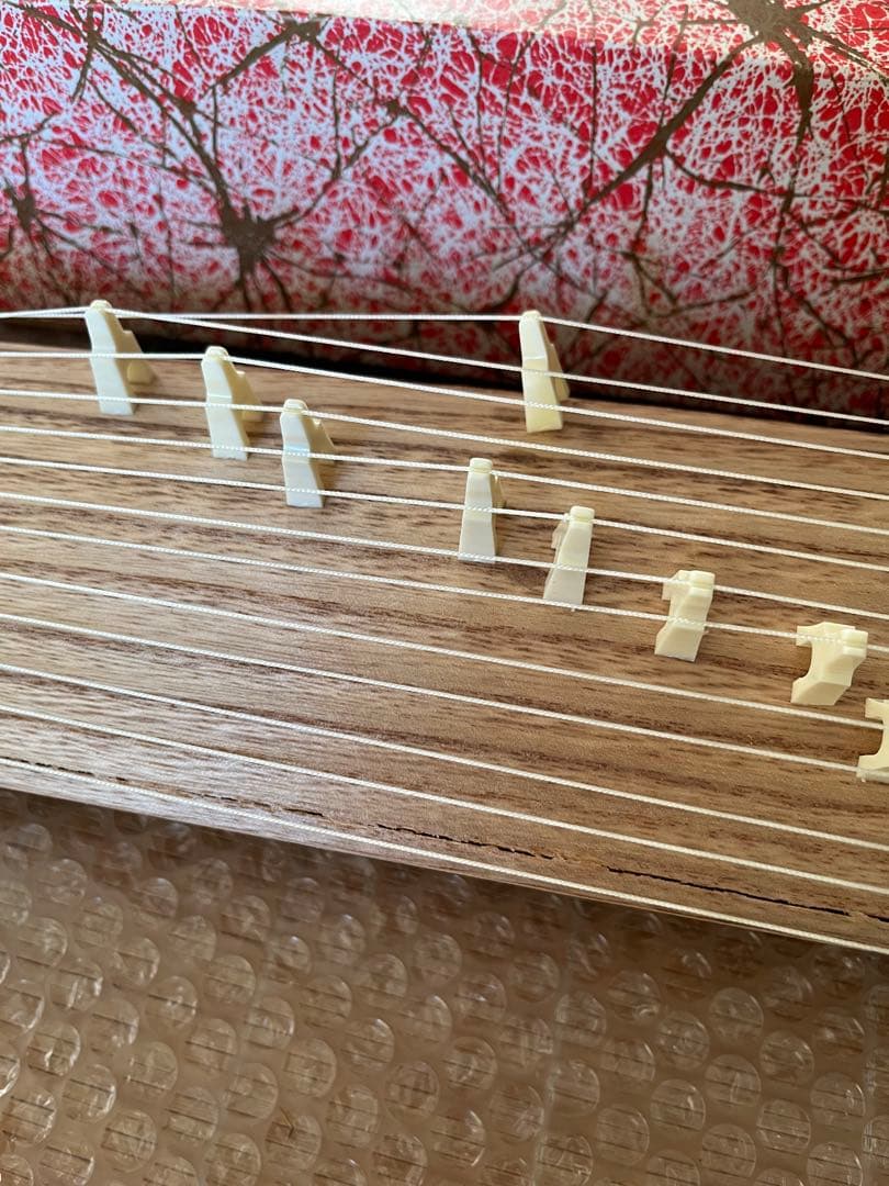 【美品】台座付き ミニ琴 13弦 和楽器 未使用・長期保管 動作確認済み