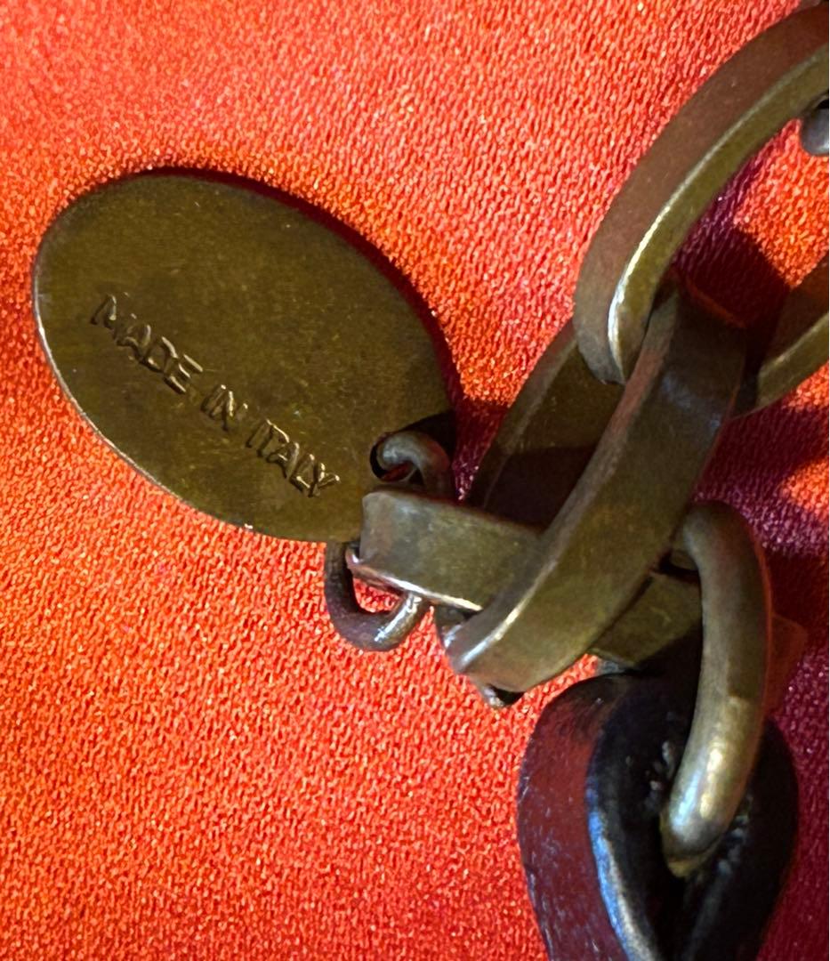 美品　ミュウミュウ　miu miu ベルト　オレンジ ポーチ付き