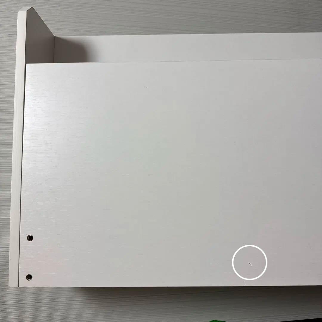 《美品》ニトリ ダブル ベッド ベッドフレーム すのこ 棚付 ホワイト 引取限定