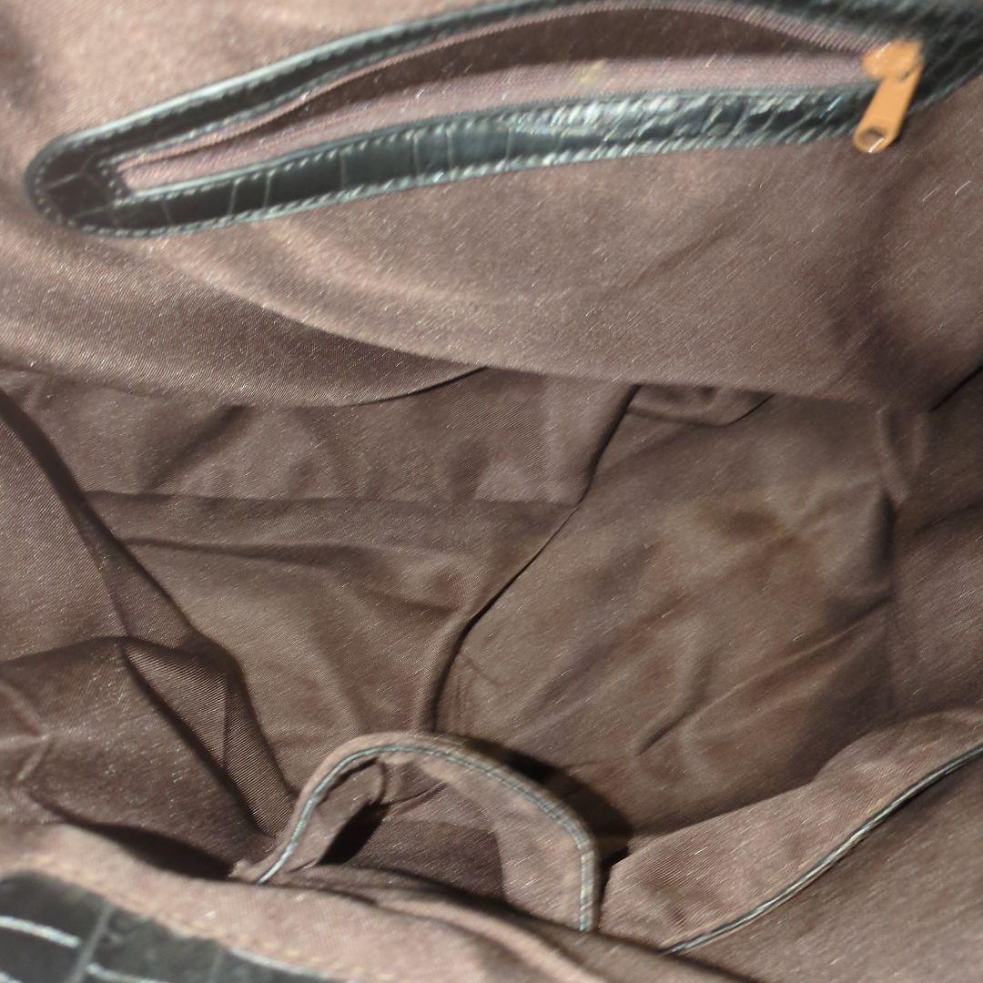 cooco クーコ　クロコ型押しキャリーカート　アルミハンドル　2way 黒