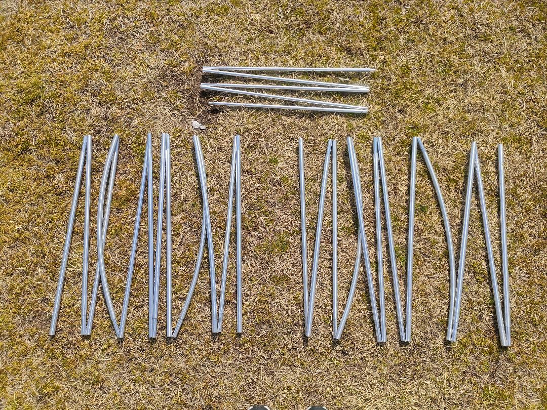 タフスクリーン2ルームハウスLDX用ポールのみ