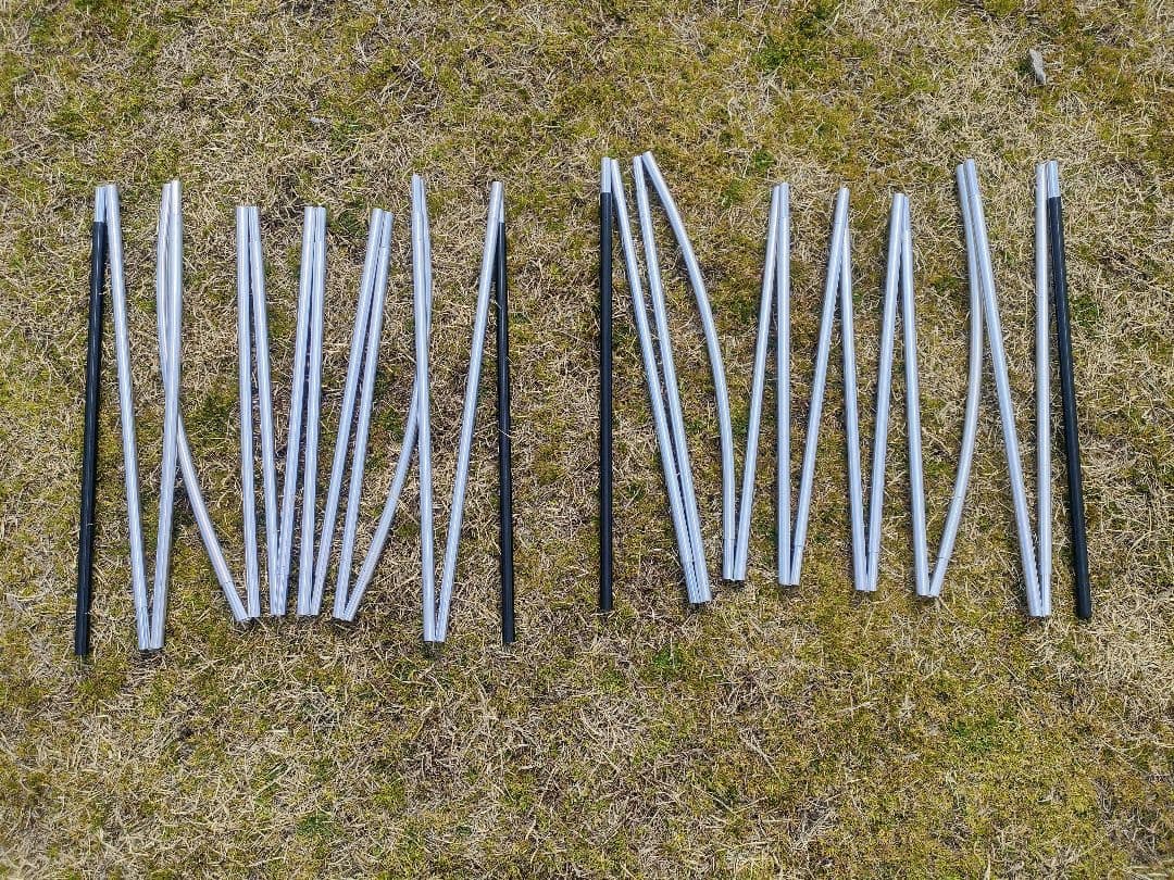 タフスクリーン2ルームハウスLDX用ポールのみ