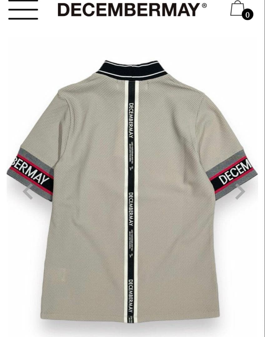 試着のみ！DECEMBER MAYかわいいモックネック