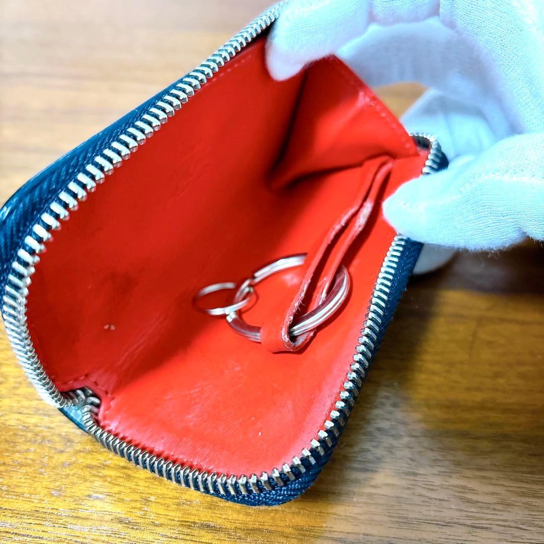 美品✨ルブタン キーケース パネトーネ シルバー グレー ケース