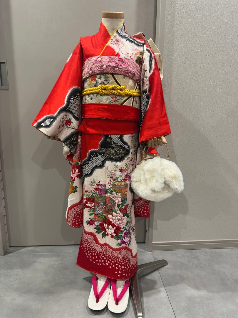 正絹　七五三　着物　フルセット　7歳