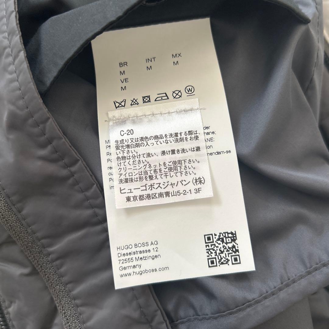 HUGO BOSS ダウンベスト ホワイト/グレー メンズ