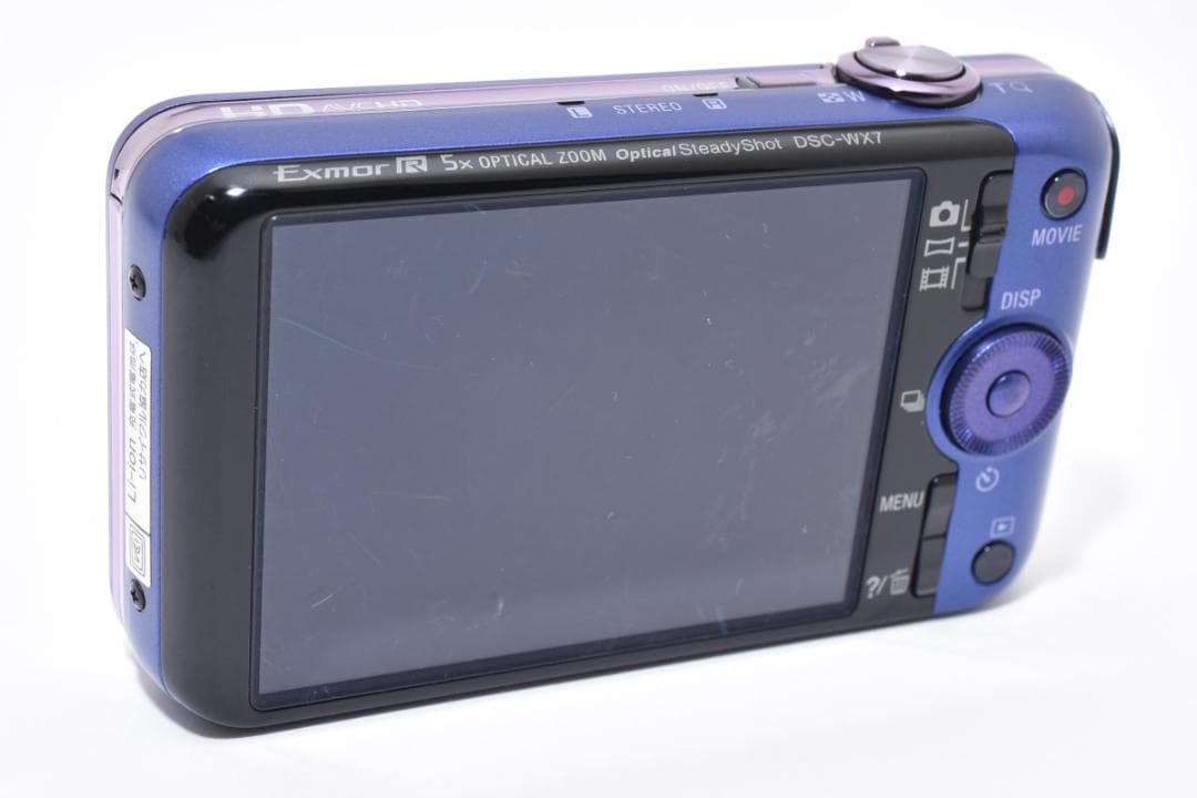 《 美品 》 ソニー　SONY Cyber-shot DSC-WX7 ブルー