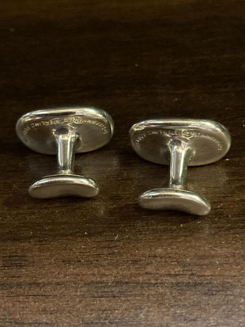 美品 ティファニー ビーンズ カフス ラージ エルサペレッティ シルバー